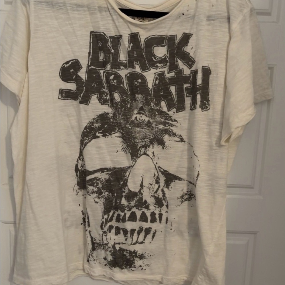 Magnolia Pearl Black Sabbath Cream Black Graphic Tee